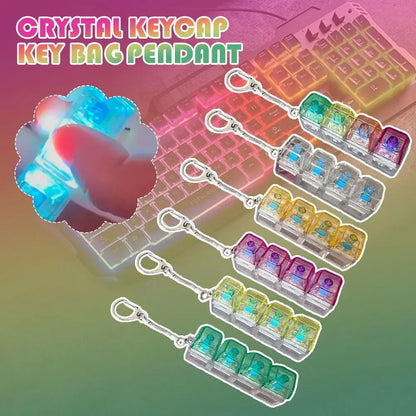 Brelok z 4 Klawiszami Mechanicznymi - Antystresowy Tester Przełączników LED