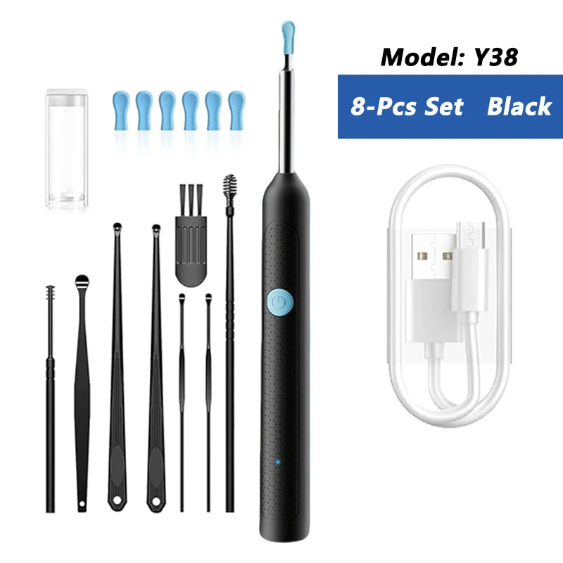 Otoskop USB z Kamerą - Wizualizator do Czyszczenia Uszu z LED